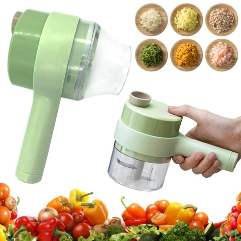 4 in 1 Handheld Electric Vegetable Cutter Set