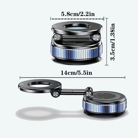 Vacuum Magnetic Suction Cup Phone Mount for Magsafe, 360° Adjustable Magnetic Phone Holder