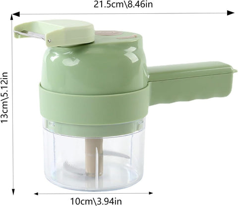 4 in 1 Handheld Electric Vegetable Cutter Set
