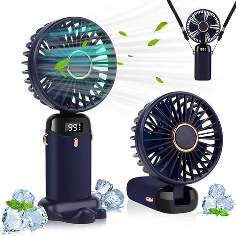Portable Handheld Fan, 4000mAh Mini USB Rechargeable Fan